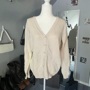 CREAM BRANDY MELVILLE CARDIGAN